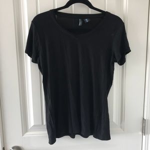Black Cynthia Rowley V neck Shirt
